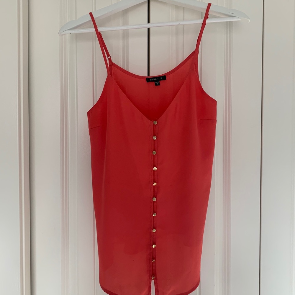 Coral tank top